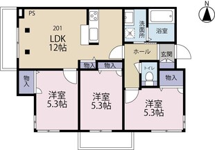 ハーバーサイト南山手の物件間取画像